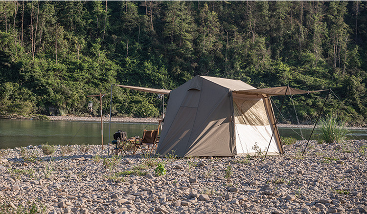 naturehike挪客屋脊帐篷户外露营3-4人野营便携折叠帐篷防雨防风