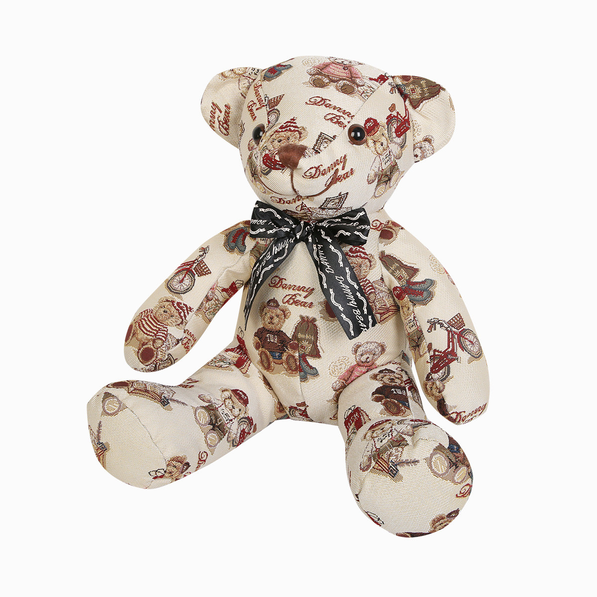 丹尼熊玩具公仔童趣熊系列35cm坐姿熊