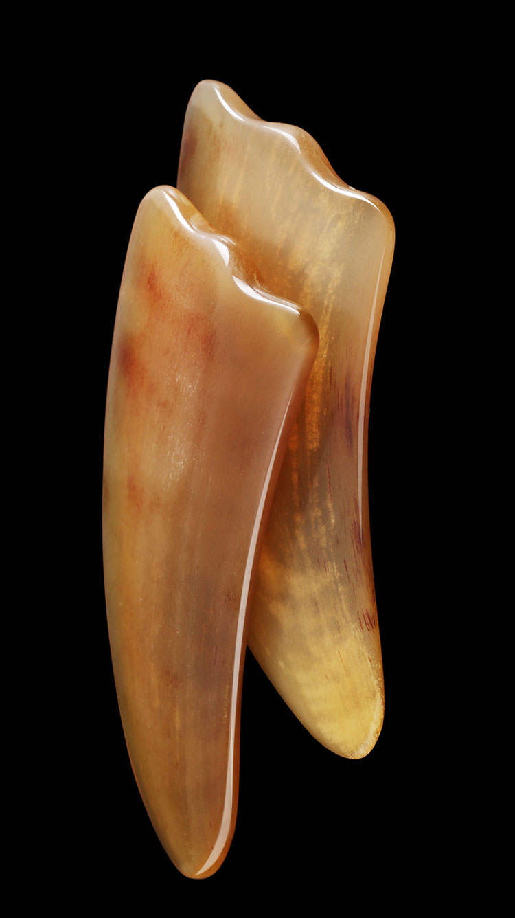 宝康林天然黄牛角刮痧板面部美容全身刮脸部眼部背部