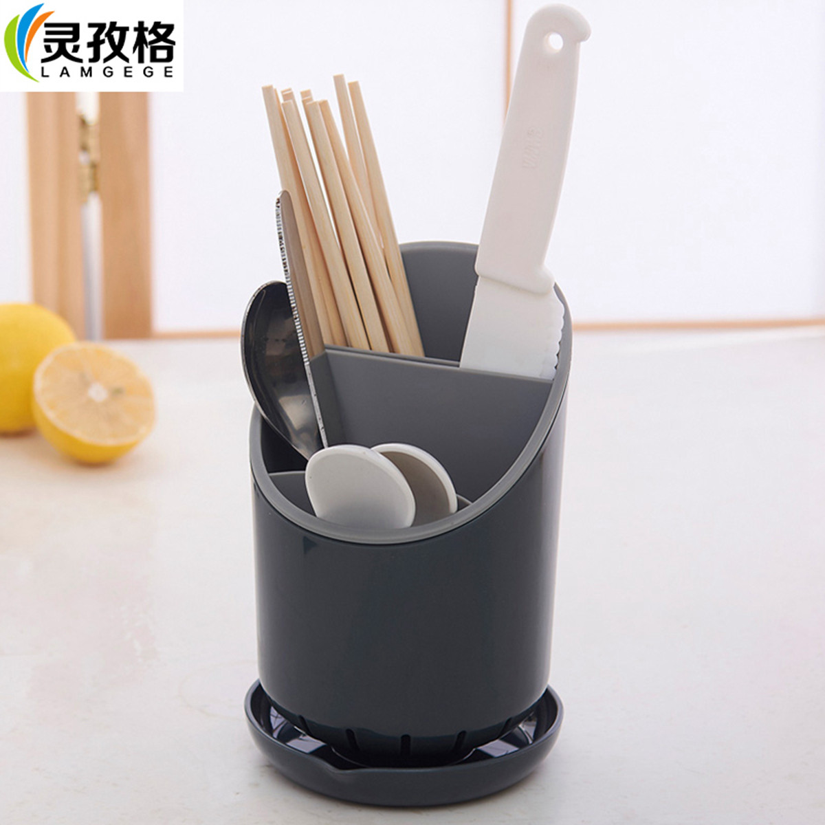 塑料沥水筷子架勺子置物架筷笼多功能厨房餐具收纳架筷子筒