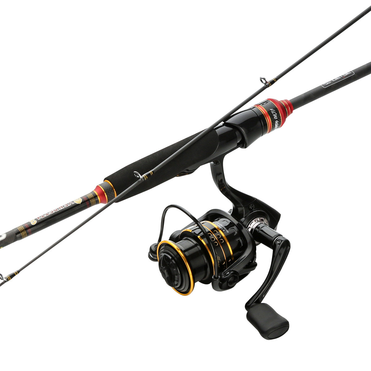 美国纯钓 阿布加西亚复仇直柄枪柄路亚竿套装 翘嘴竿路亚杆 水滴轮