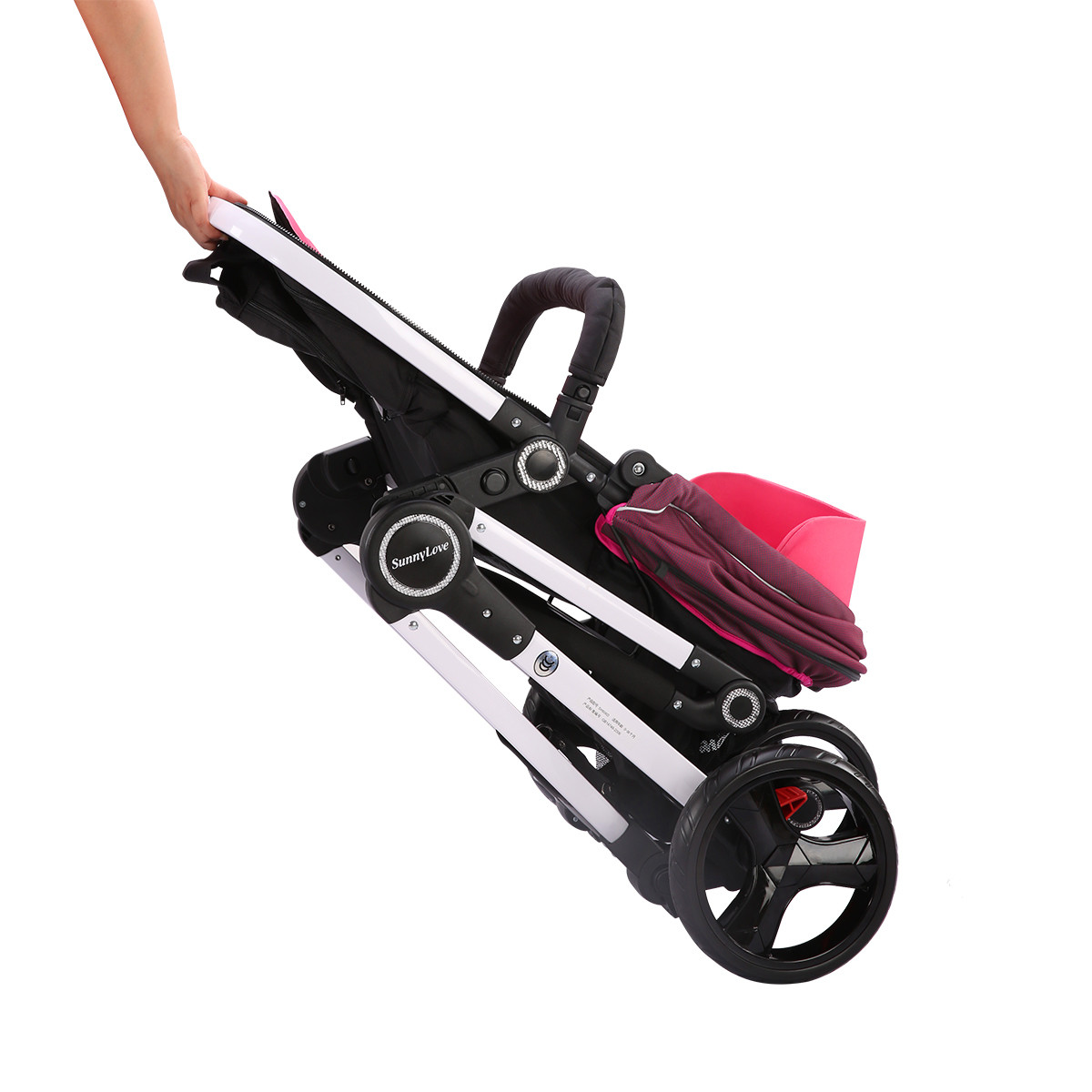 阳光儿童sunnylove高景观婴儿推车避震可躺可坐双向推车睡篮一体车 sh