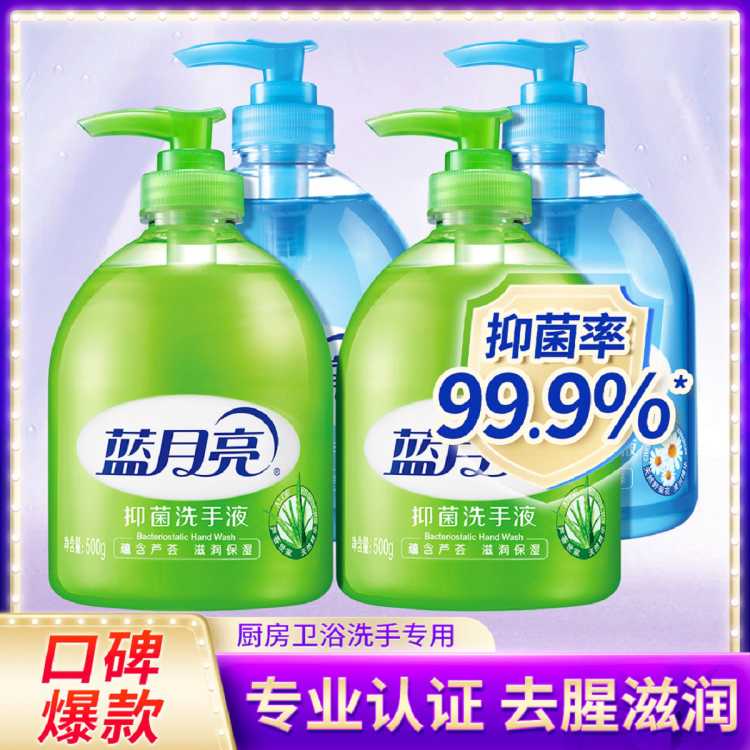 【已爆卖6万+套】定制抑菌洗手液500g*4瓶装儿童成人适用