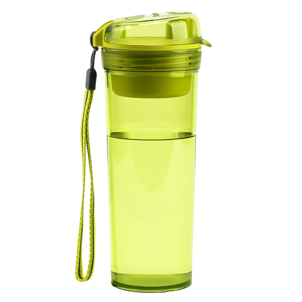 晶彩茶韵随心杯400ml塑料防漏便携运动水杯