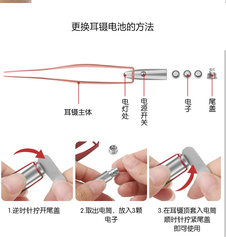 电灯挖耳勺内部构造图图片