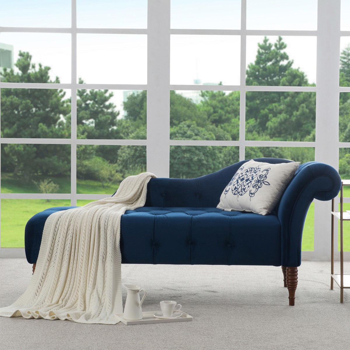 布艺贵妃椅沙发北欧现代小户型单人太妃椅美人榻