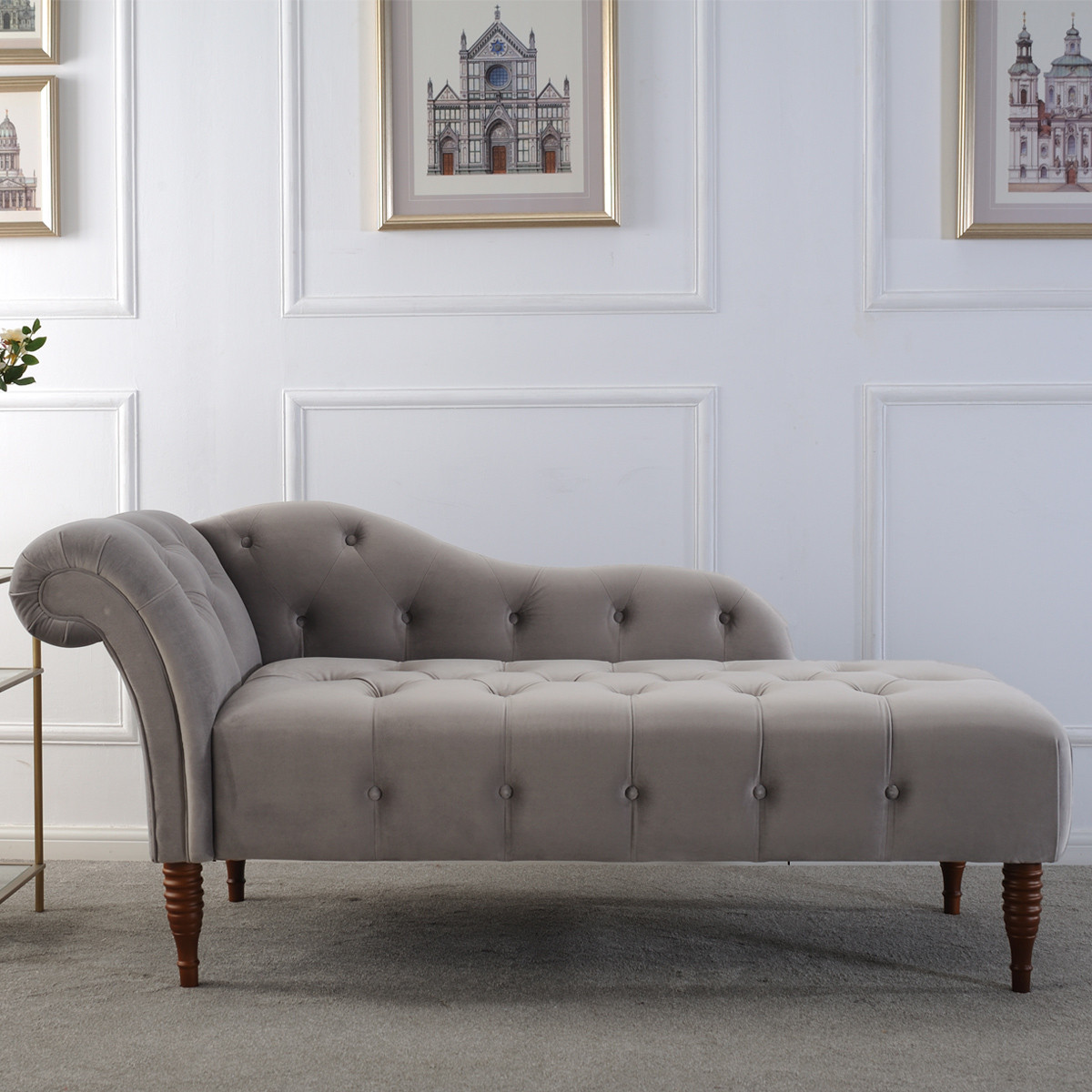 家泰勒布艺贵妃椅沙发北欧现代小户型单人太妃椅美人榻