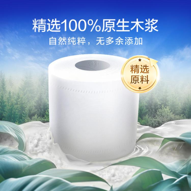 维达 【200g大卷】蓝色经典有芯卷纸20卷4层加厚家用卫生厕所手纸提装