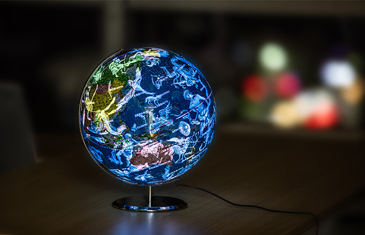 高清中国地球仪中学生用高中生小学生世界地图仪球教学版