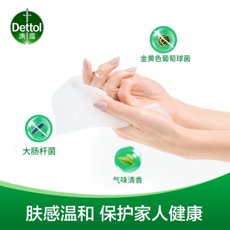 Dettol 【99.99%灭活HPV16】滴露多用途家用消毒液1.8L*2+湿巾