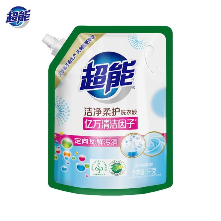 超能 【超值爆款】洁净柔护炫彩云感APG洗衣液补充装持久留香