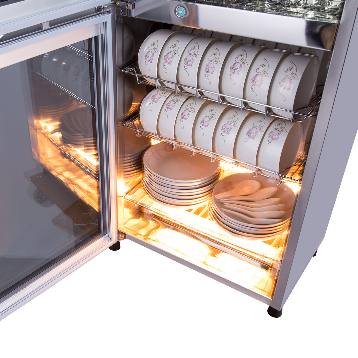 家用二代光波立式消毒碗柜 双门商用柜式大型家用柜 ztp120-f