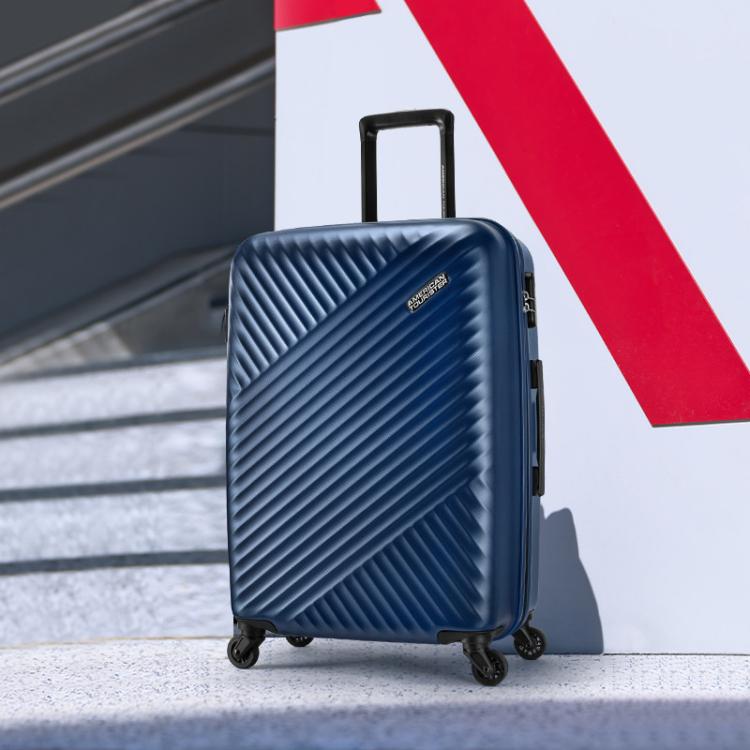 美旅 经典条纹爆款拉杆箱女大容量耐用行李箱婚假蜜月登机密码箱TV7
