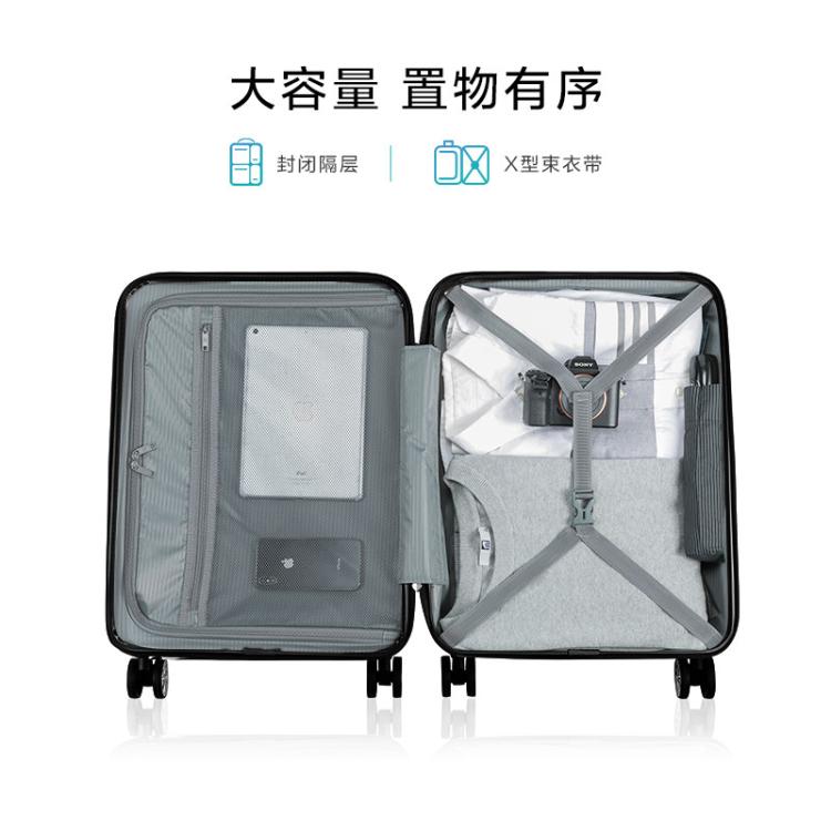 美旅 【开学好礼】通勤出行皮纹质感行李箱拉杆箱经典高级感旅行箱TV5