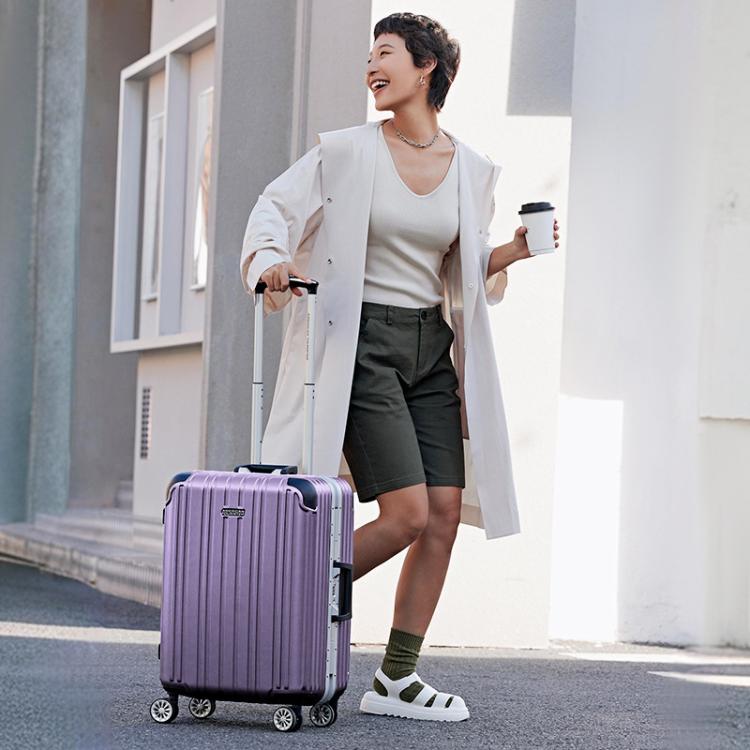 美旅 20英寸小型登机箱行李箱男商务铝框拉杆箱结实耐用行李箱TV3