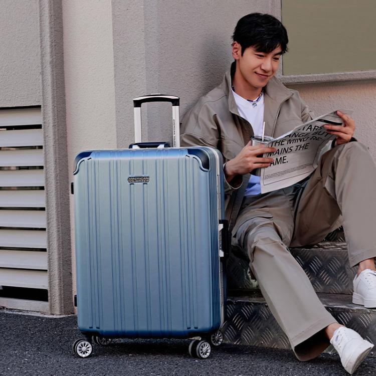 美旅 20英寸小型登机箱行李箱男商务铝框拉杆箱结实耐用行李箱TV3