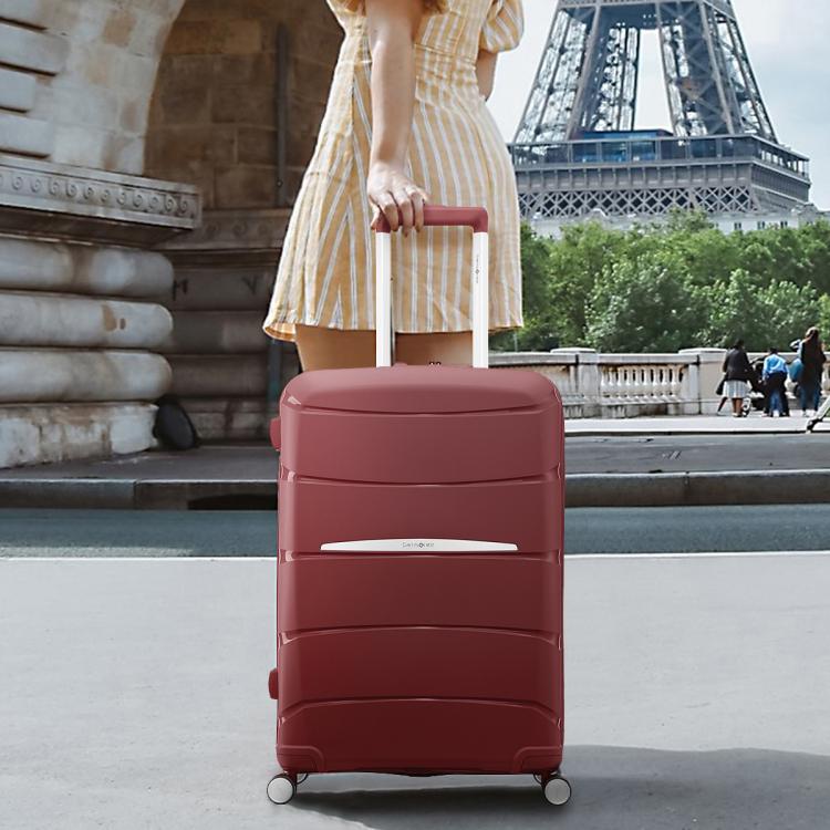 新秀丽 【轻便抗压】都市商务风大牌拉杆箱轻量夏季通勤出差旅行箱 QM4