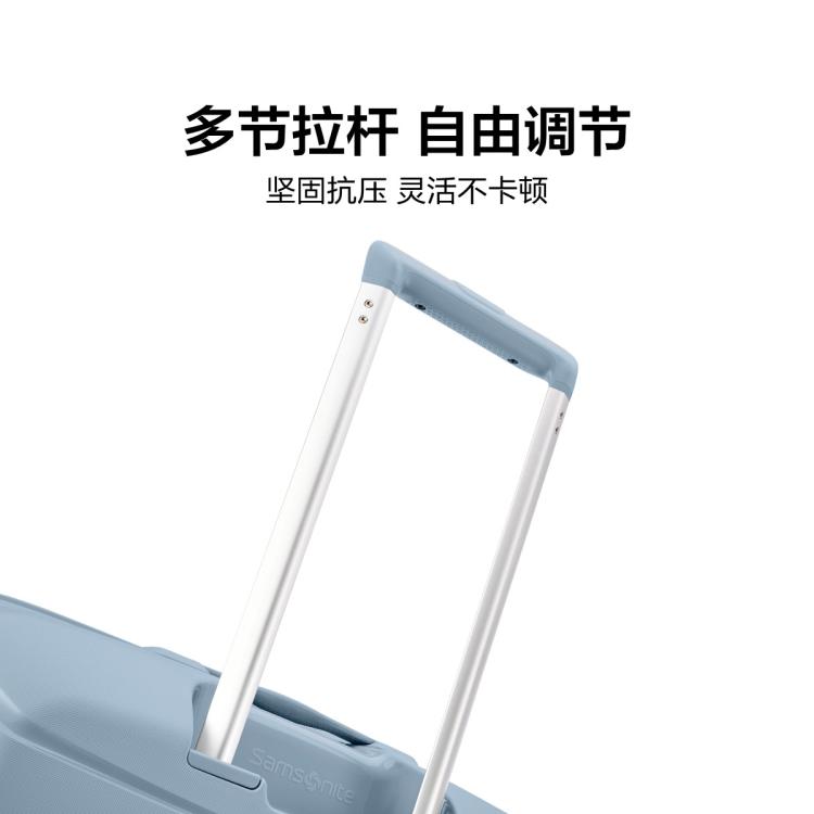 新秀丽 【轻便抗压】都市商务风大牌拉杆箱轻量通勤出差旅行箱 QM4