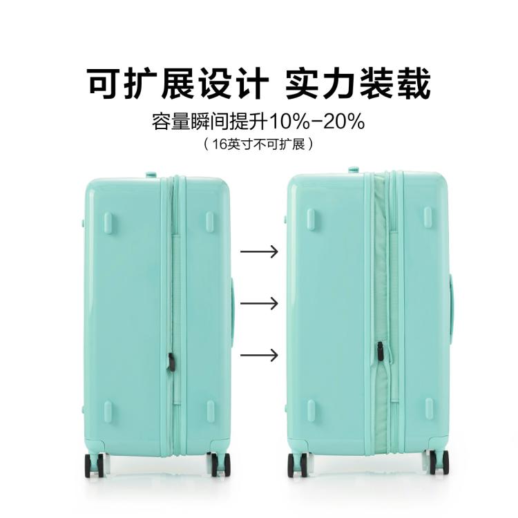 新秀丽 【花开系列】行李箱粉色黄色登机密码拉杆箱旅行箱QV6