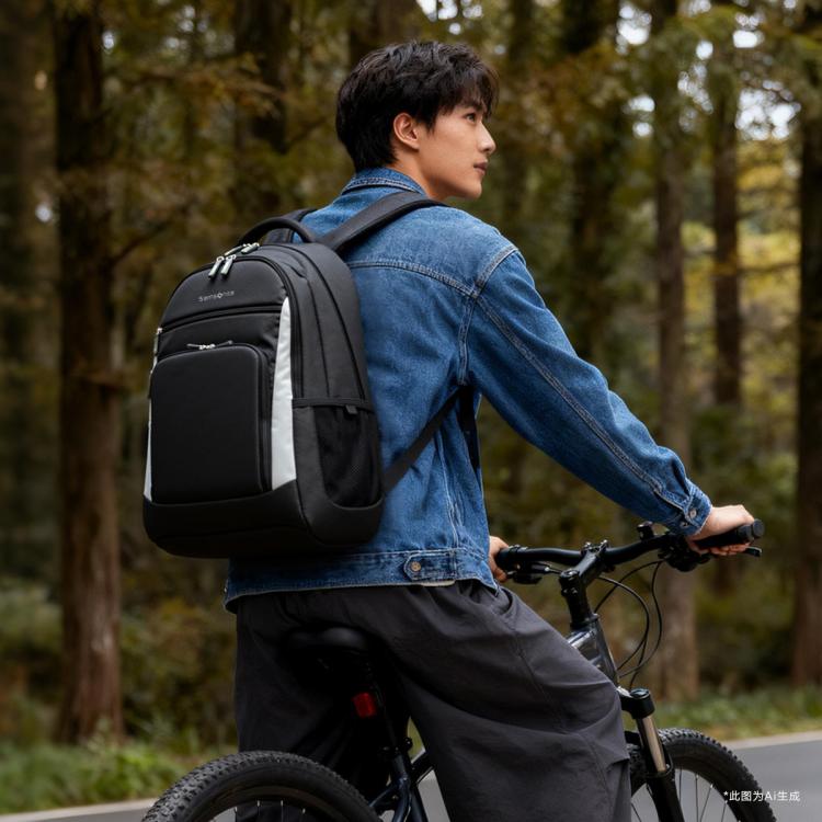 新秀丽 热卖爆款休闲出游短途差旅男士双肩包商务电脑包夏季轻便包包TR5