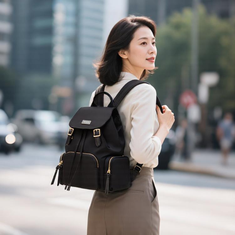 新秀丽 女士时尚高级感双肩包轻奢包包夏季优雅轻便背包 TQ4