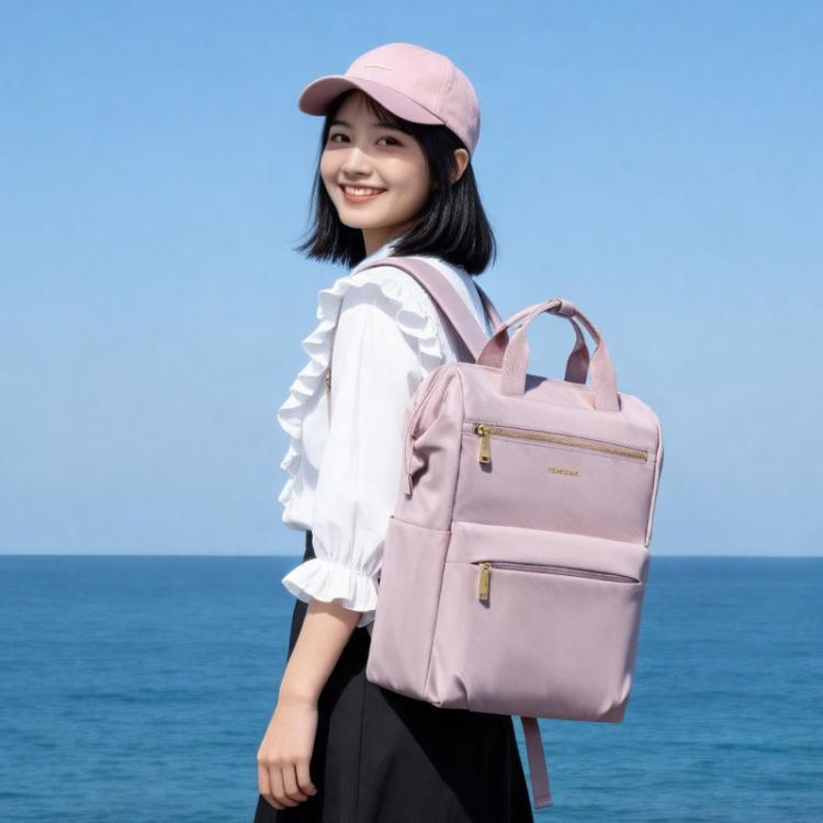 新秀丽 大敞口设计双肩包女士背包都市通勤大容量书包休闲出游轻软包NT2