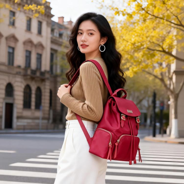 新秀丽 热卖女士时尚高级感双肩包轻奢包包夏季优雅轻便背包TQ4