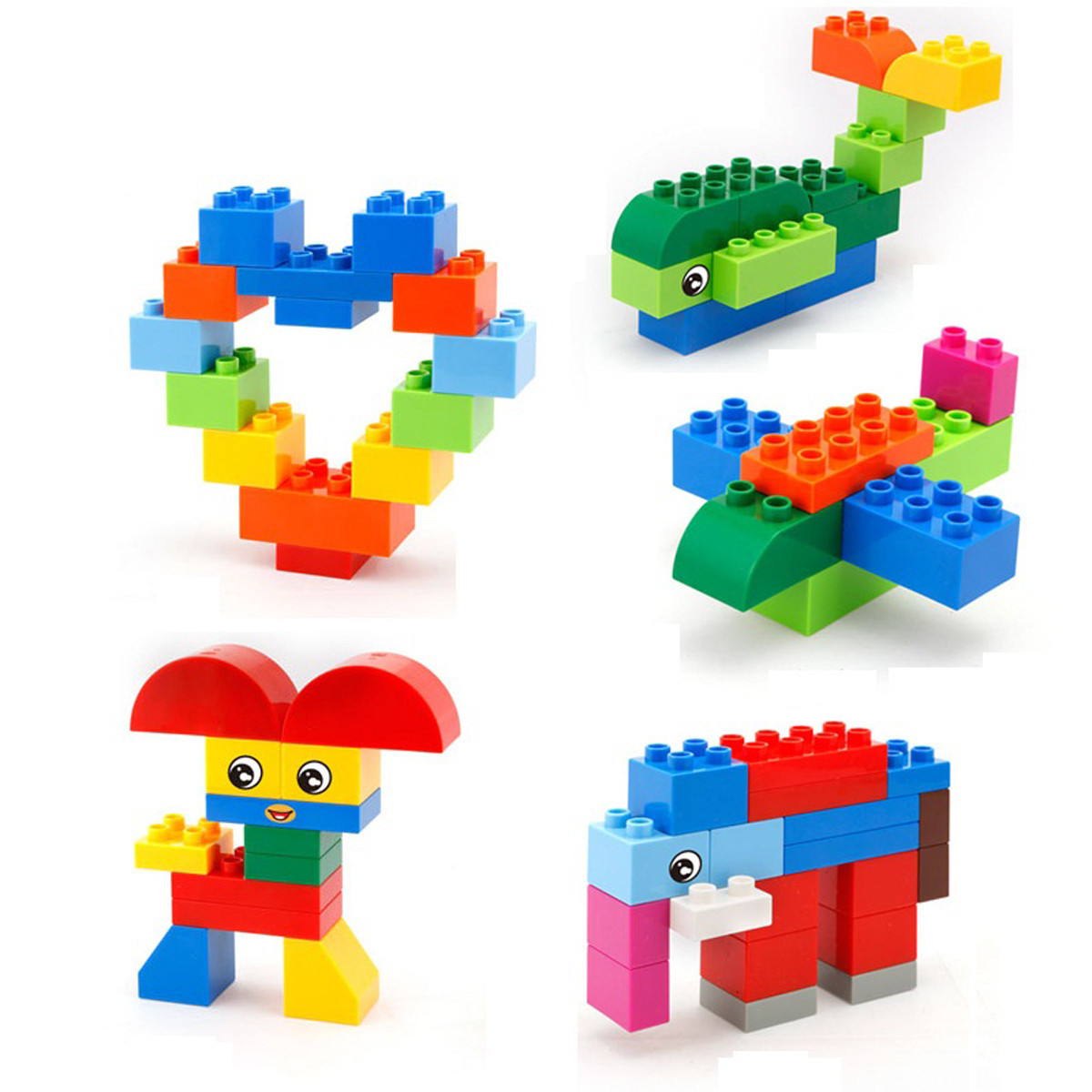 【邦宝官方旗舰店】多功能学习积木桌拼插积木儿童国庆玩具 大颗粒3-6