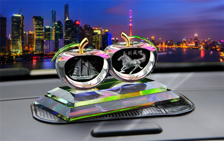 汽车用品 汽车香水座水晶球汽车载香水创意摆件风水球车载饰品 礼品