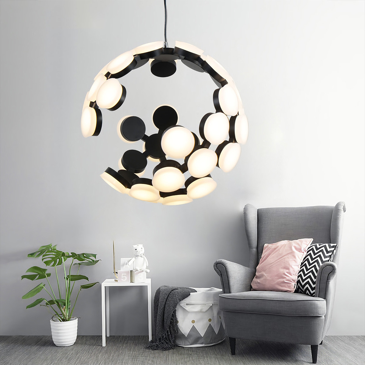 北欧式后现代简约创意小吊灯客厅餐厅别墅会所酒店样板房装饰灯具