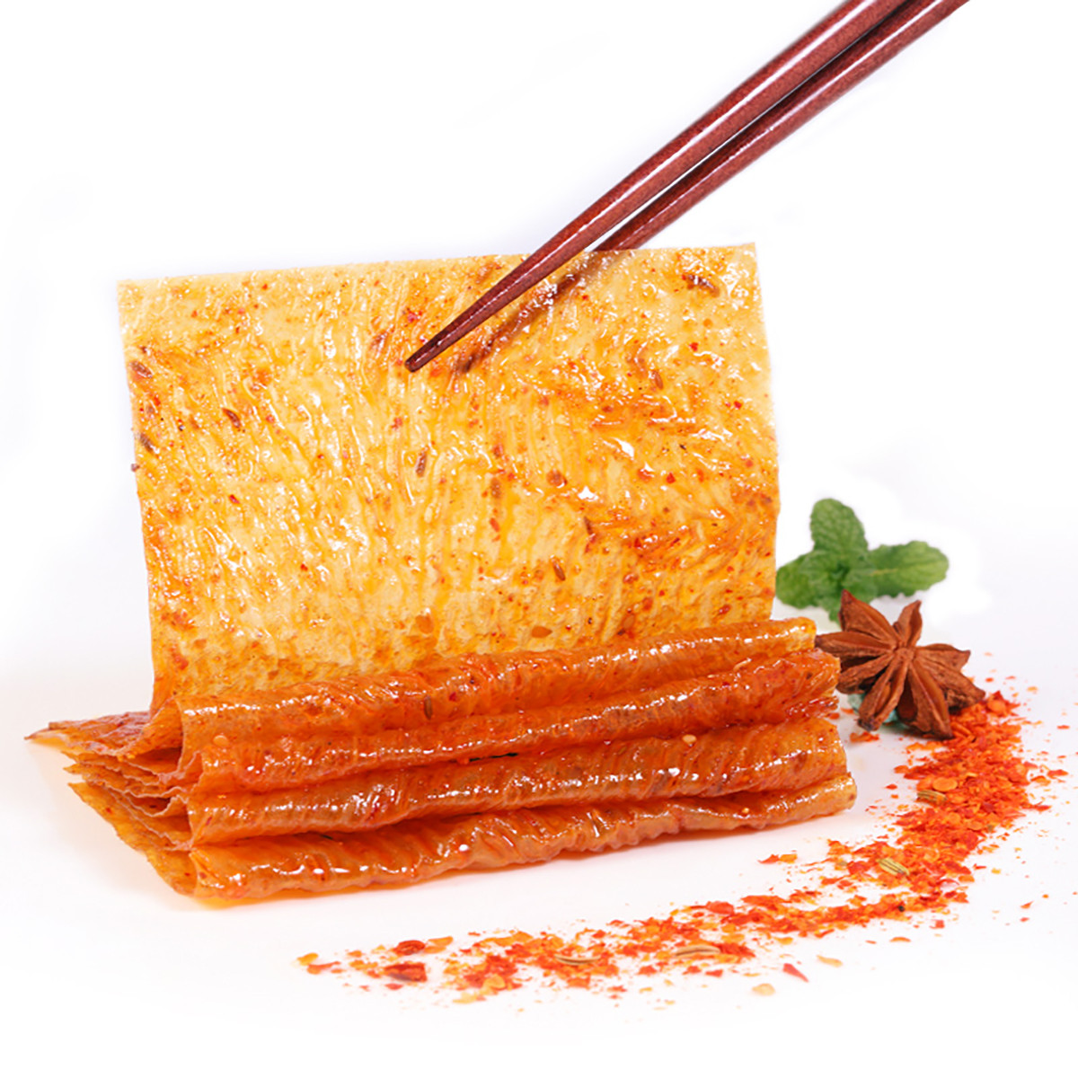 促【三只松鼠big大辣片】网红大辣条童年零食老式辣皮儿时豆皮