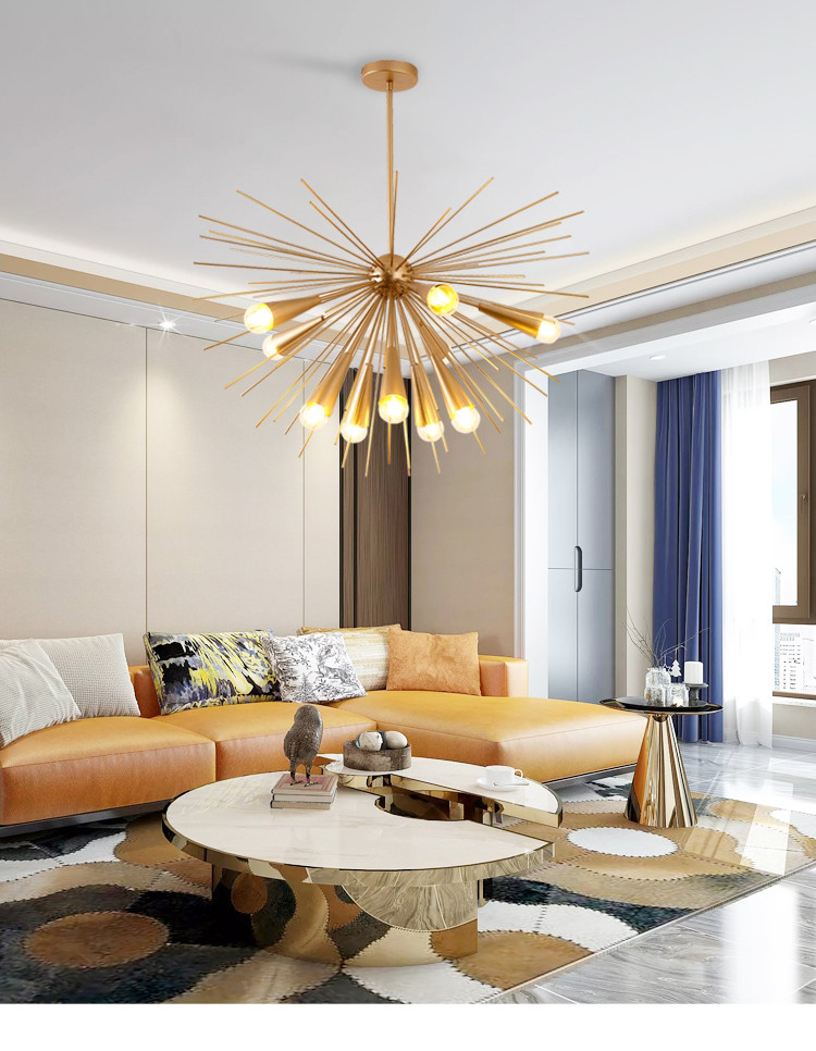 北欧后现代灯具轻奢简约时尚创意个性客厅设计师刺猬爆炸艺术吊灯