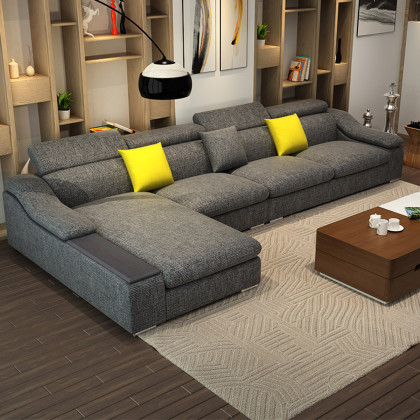 西柏尔 布艺沙发客厅整装北欧布沙发大小户型沙发现代简约组合沙发可