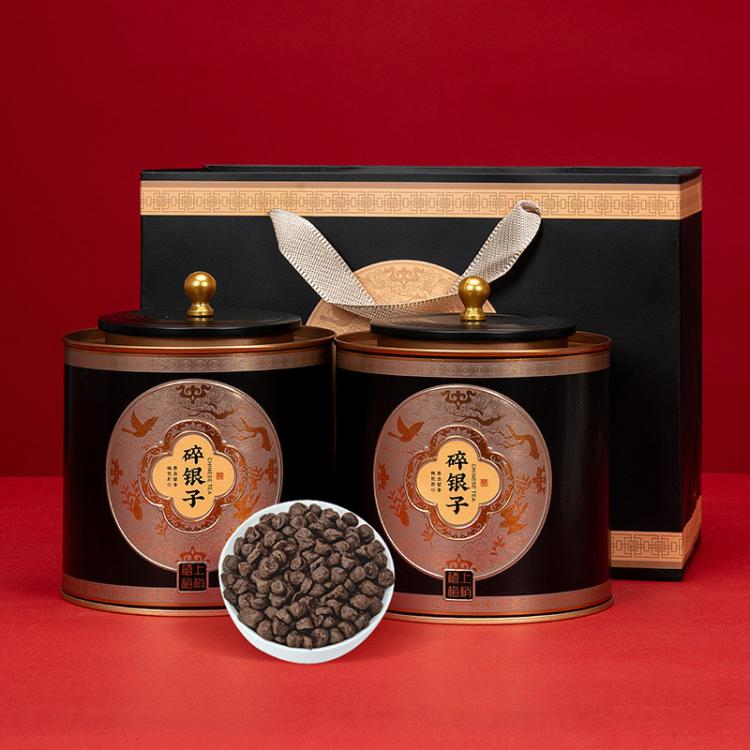 如意韵 糯米香碎银子  普洱茶熟茶云南古树10年熟普茶化石礼盒装送礼茶叶