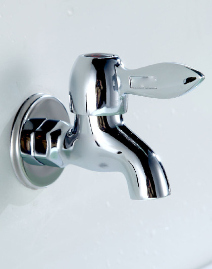 合金水嘴短水洗衣机水龙头阳台拖把池洗衣池加厚合金阀芯平口龙头