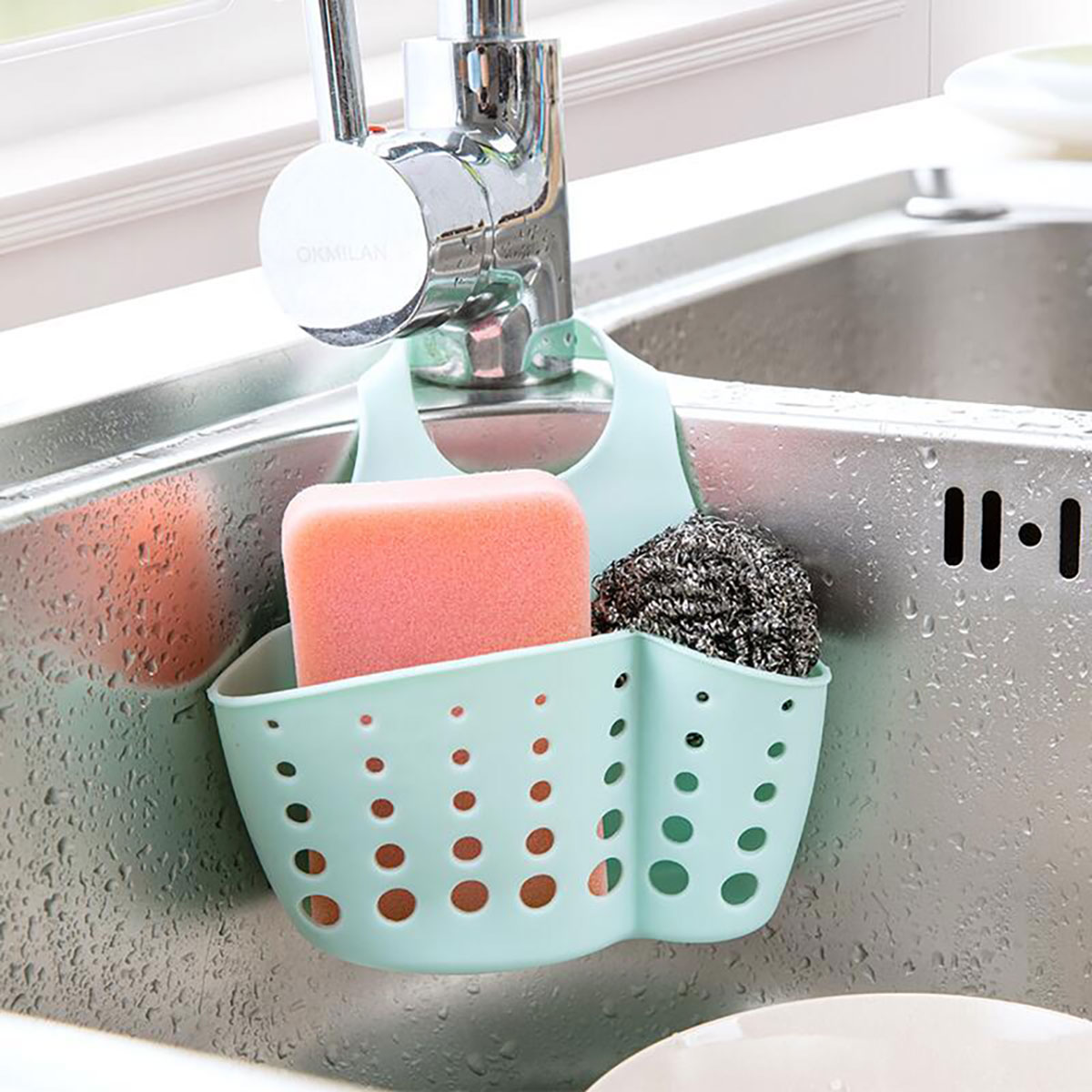 水槽沥水篮塑料沥水架收纳挂篮厨房小用品洗碗布水池置物架水龙头