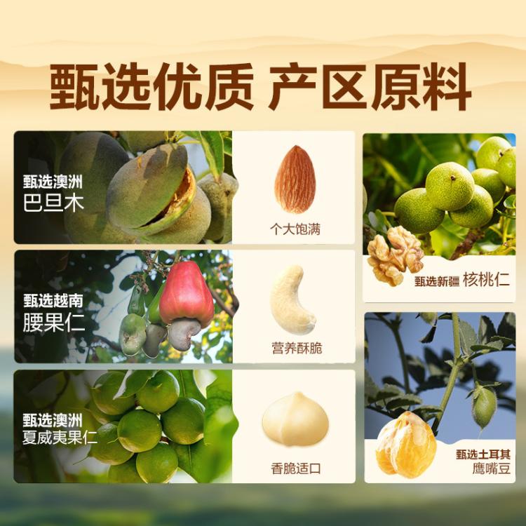 良品铺子 【0果干/共24包】每日坚果独小包装混合果仁纯坚果与籽类零食健康 图 3