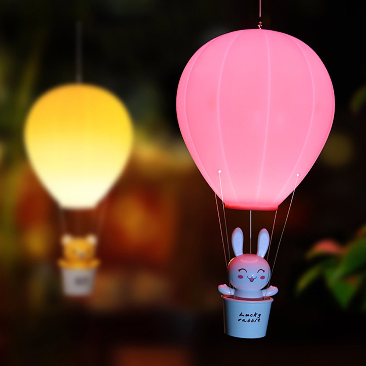 新款热气球灯儿童卧室床头小夜灯遥控宿舍usb起夜灯新奇礼品灯