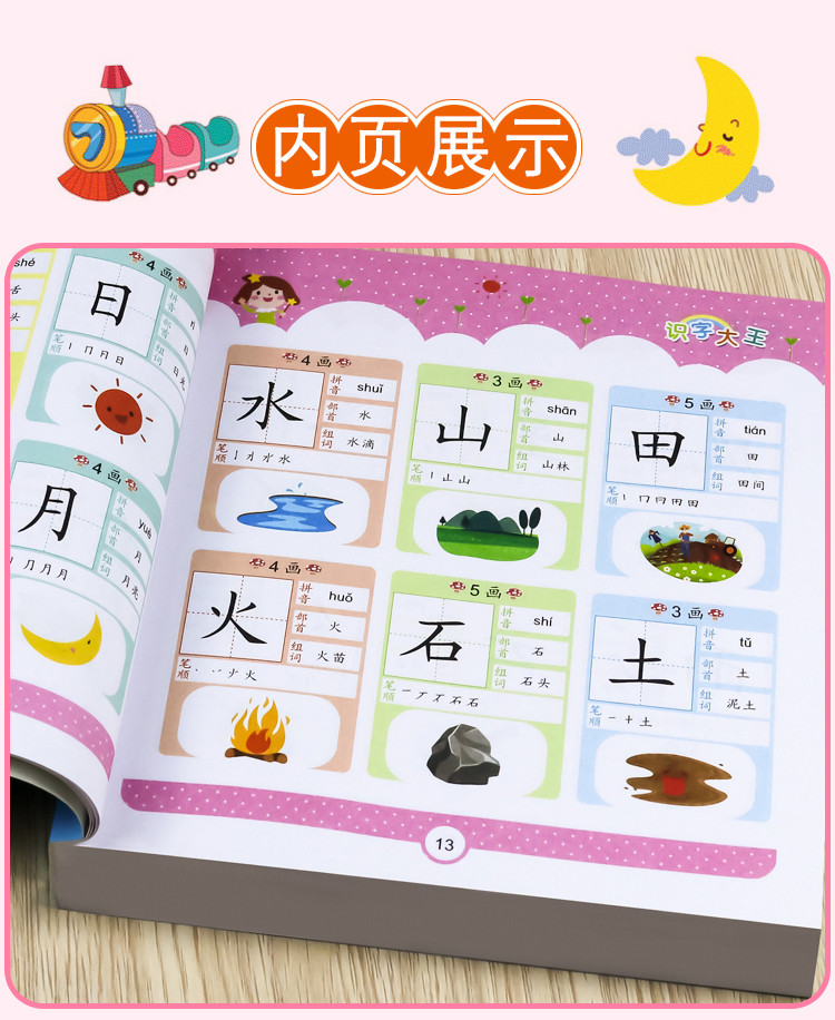 儿童识字大王1600字幼儿园识字书小班中班大班宝宝识字启蒙早教书