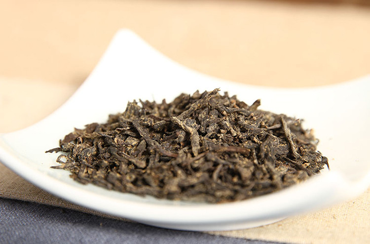 中粮出品-黑茶茶叶湖南安化黑茶渠江薄片黑砖茶茶叶175g