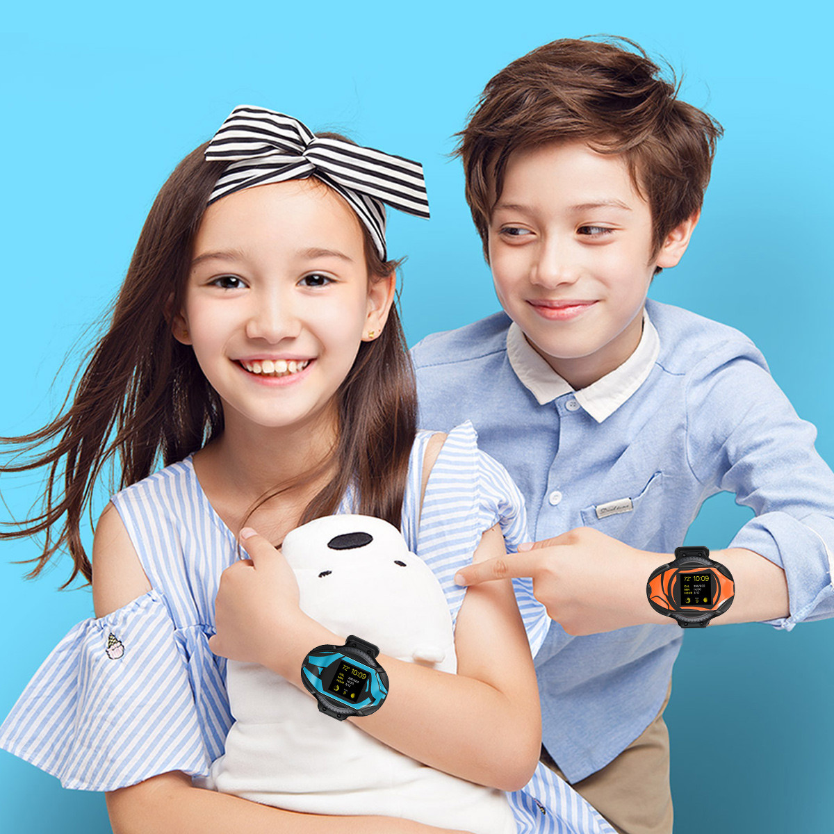 泰拉星环儿童电话手表智能插卡定位监听防水学习双向通话智能手环
