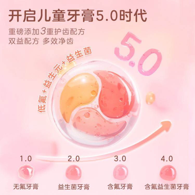 小浣熊 【70g儿童牙膏含氟防蛀】宝宝学生3-6-12岁口腔清洁刷牙刷
