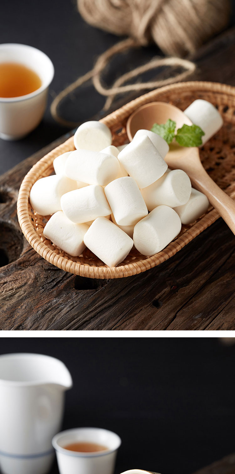 棉花糖烘焙雪花酥专用原材料家用白色自制diy做牛轧糖材料