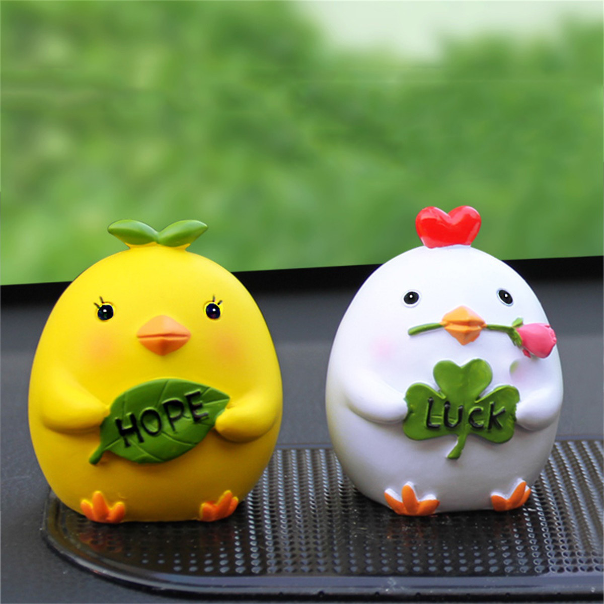 汽车摆件装饰品创意可爱小鸡情侣车内饰品摆件车载卡通小玩偶车饰