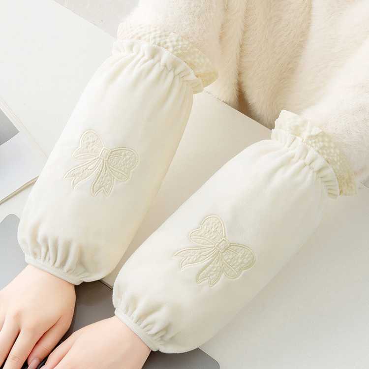 小米妈妈 袖套女秋冬新款加长加厚成人学生套袖上班工作耐脏护袖羽绒服袖头