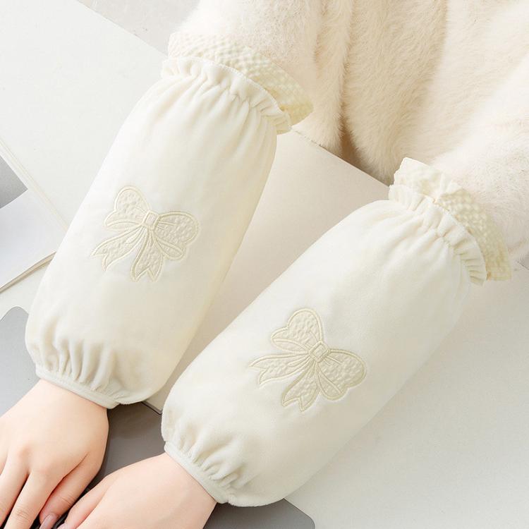 小米妈妈 袖套女秋冬新款加长加厚成人学生套袖上班工作耐脏护袖羽绒服袖头