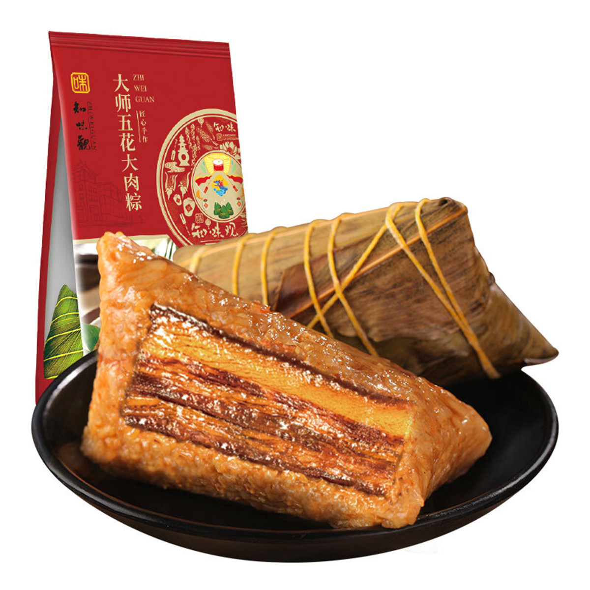 知味观 大师五花大肉粽 180g 真空新鲜手工端午节粽子