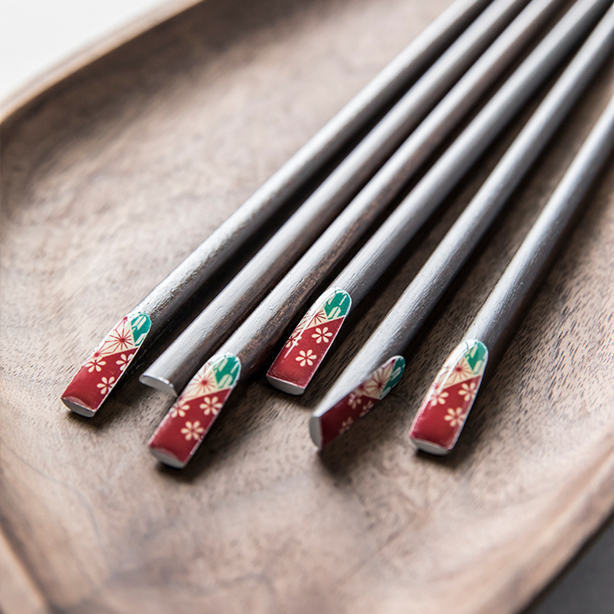 创意多样装饰设计实木柯木铁木红木筷子套装礼盒家用筷子