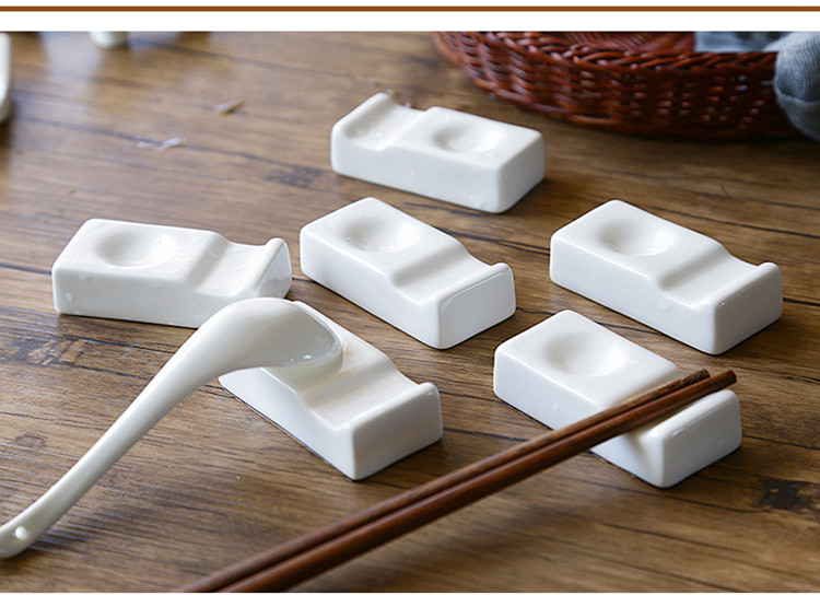 放筷子架10只唐山筷托家用欧式陶瓷筷子架创意厨房餐桌筷架筷托
