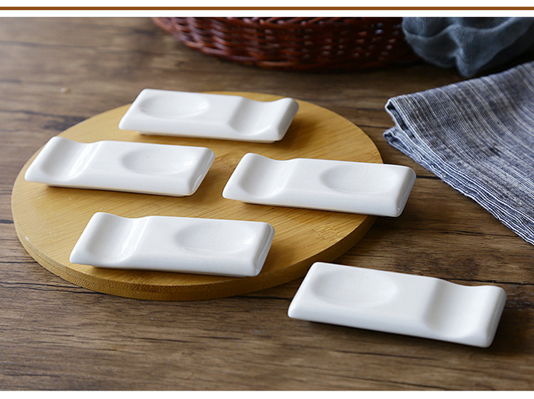 放筷子架10只唐山筷托家用欧式陶瓷筷子架创意厨房餐桌筷架筷托